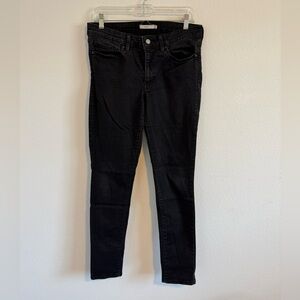 Levi’s Women’s 711 Skinny‎ Black Jeans Size 30